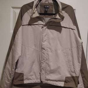 Ping Men's Sz Large Windbreaker - Beige and Taupe